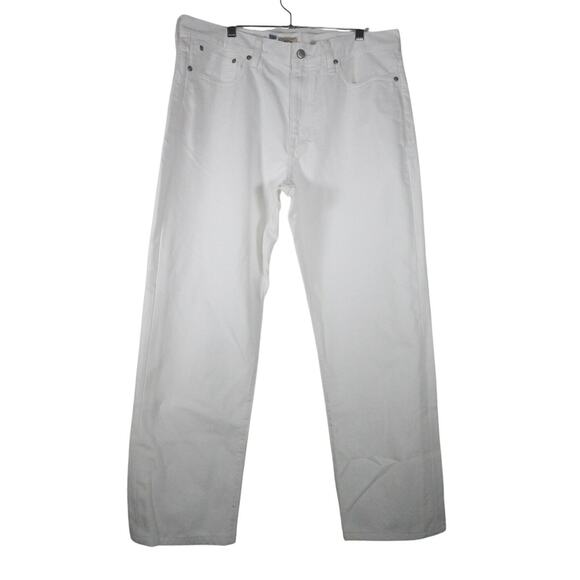 New J Crew White Classic Straight Jean Women’s Size 33 Waist 30 Long 1398-C - Picture 1 of 9